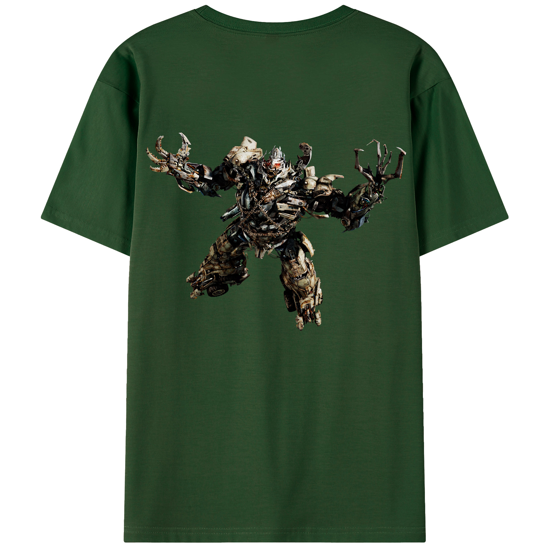 （画像用） Transformers トランスフォーマー 綿100％半袖Tシャツ（背面プリント）